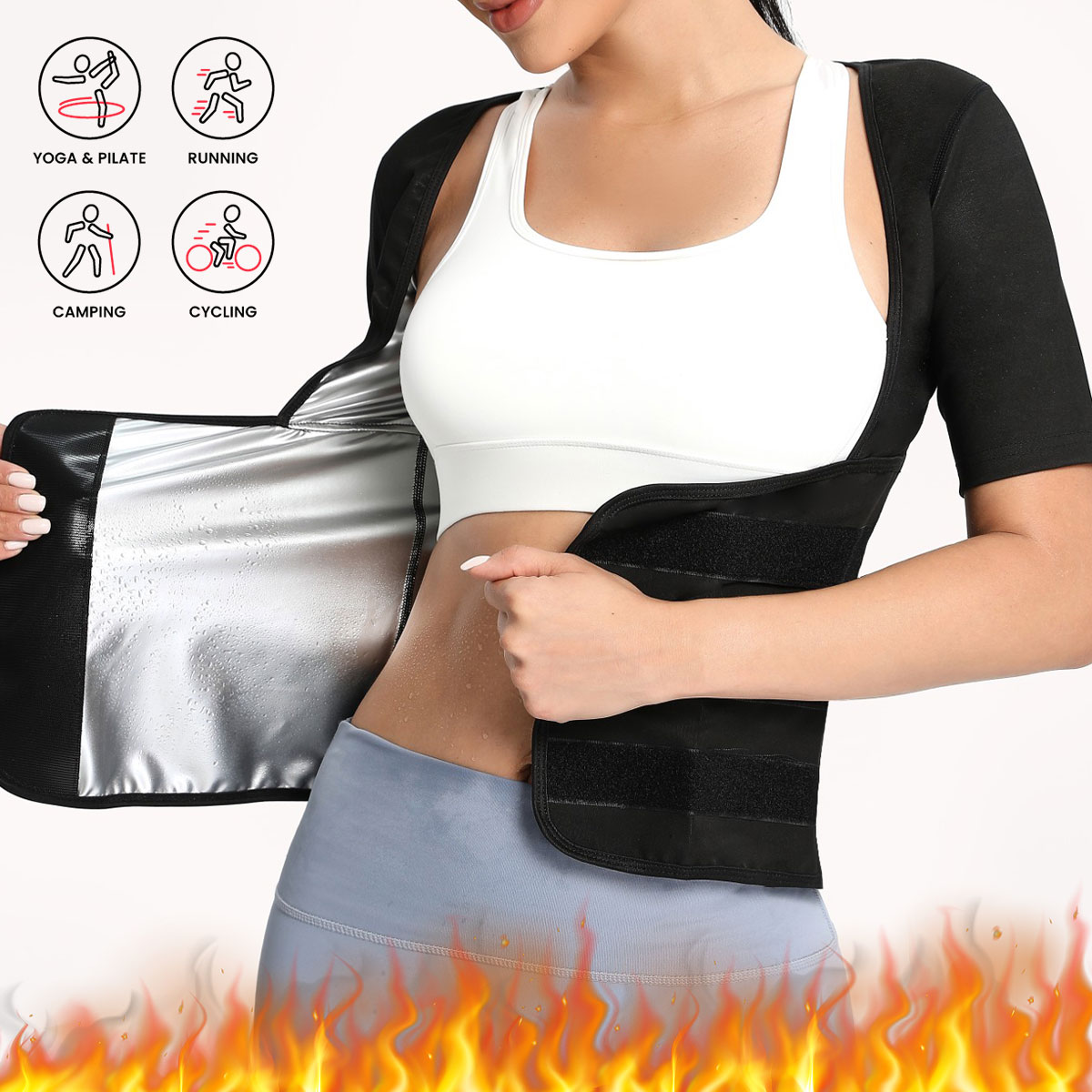 Shapewear Bodysuit Firm - Sauna Suit for Women Sweat Body