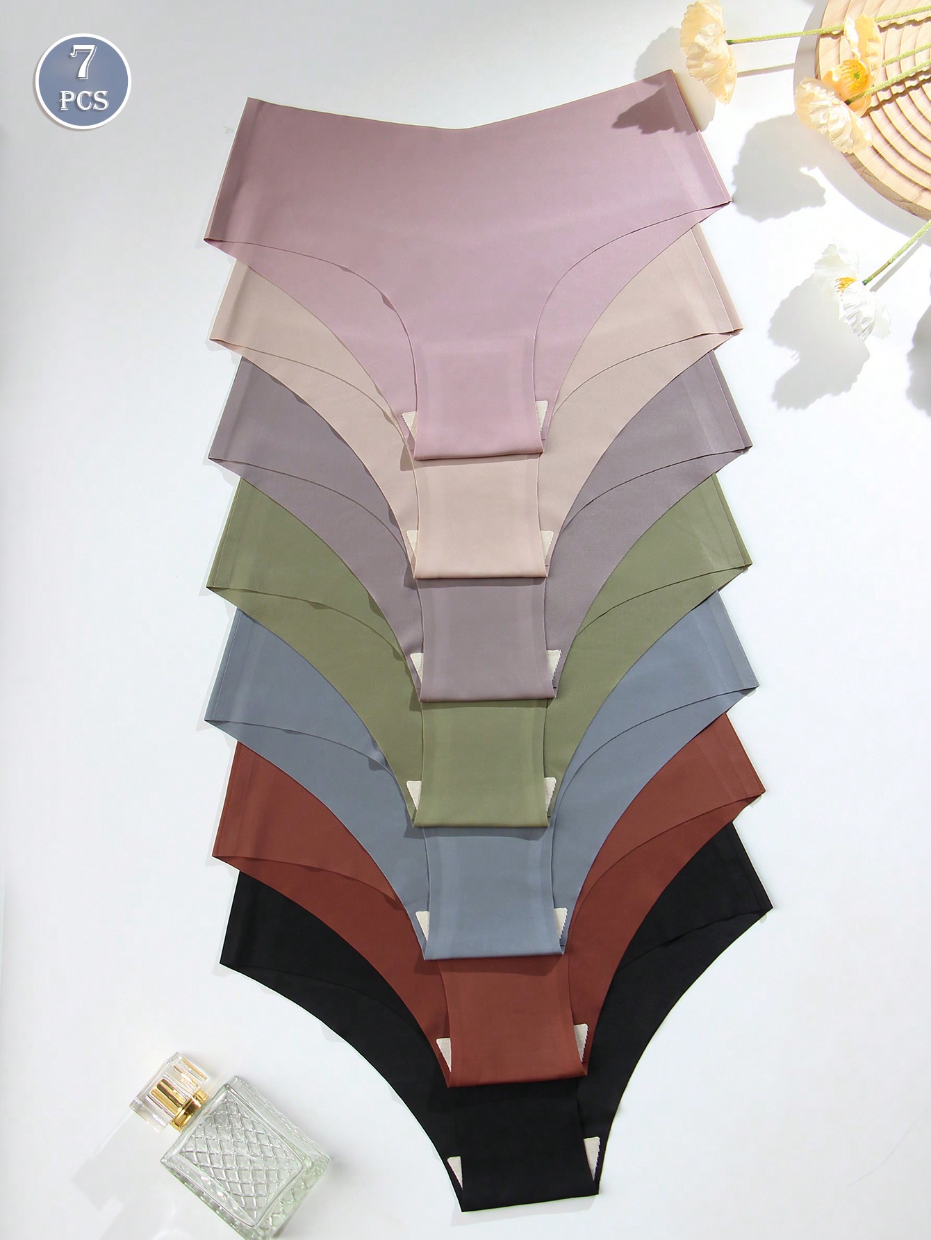Seamless Underwear Women - 7pcs Seamless Solid Color Full Coverage