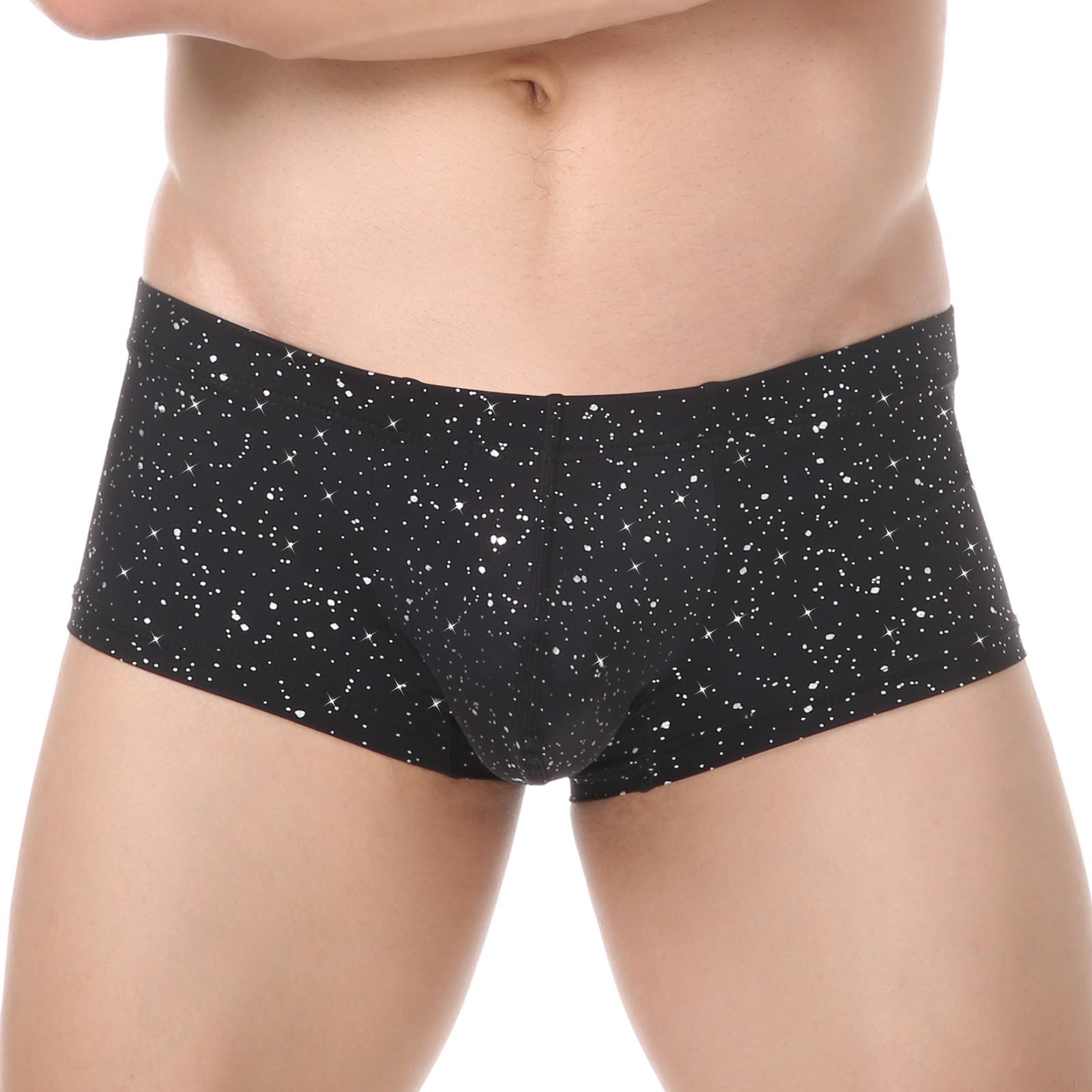 Boyshort Underwear - Men Sequin Boxers Shorts Sports Gyms