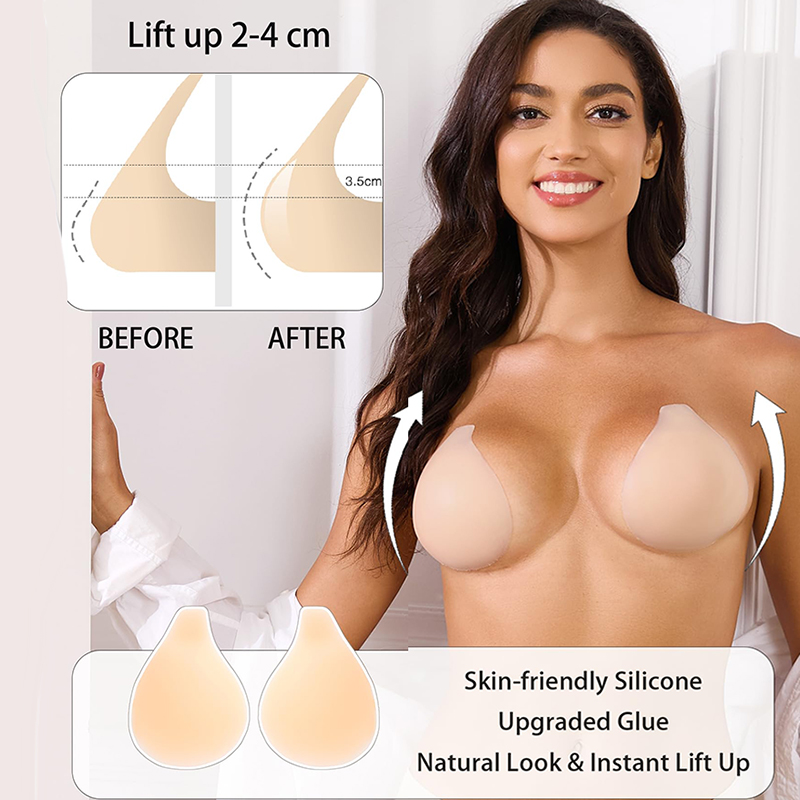 1/2 Pairs Women Sticky Bra Pus – Strapless Bra Backless Bewertung und Preis