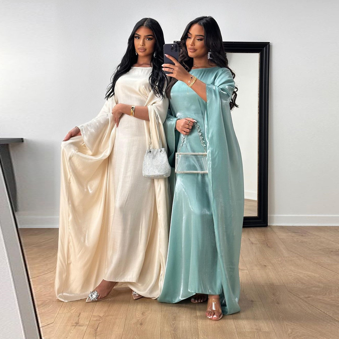 One Size New Summer Middle Eas – Robe Silk Women Bewertung und Preis