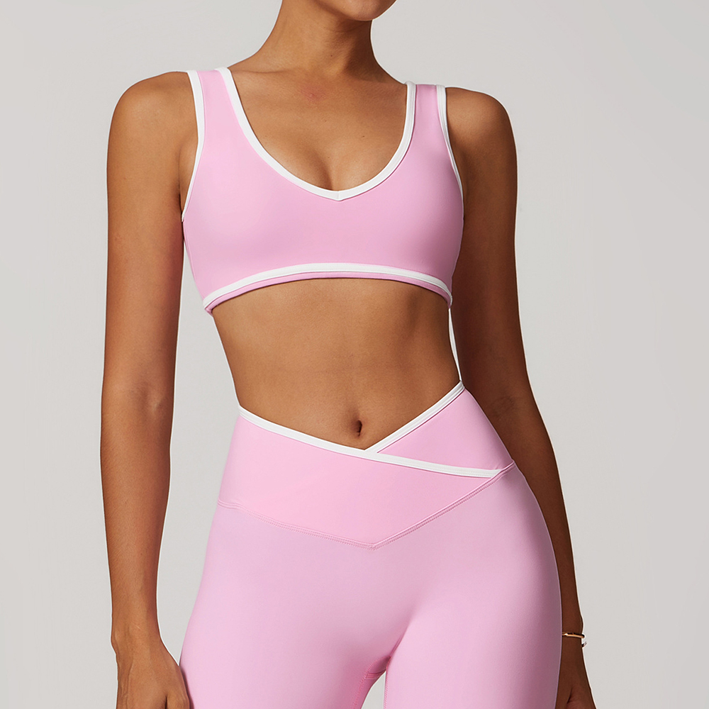 V-Neck Sports Bra Women Top Pu – Push Up Bra Padded Bewertung und Preis