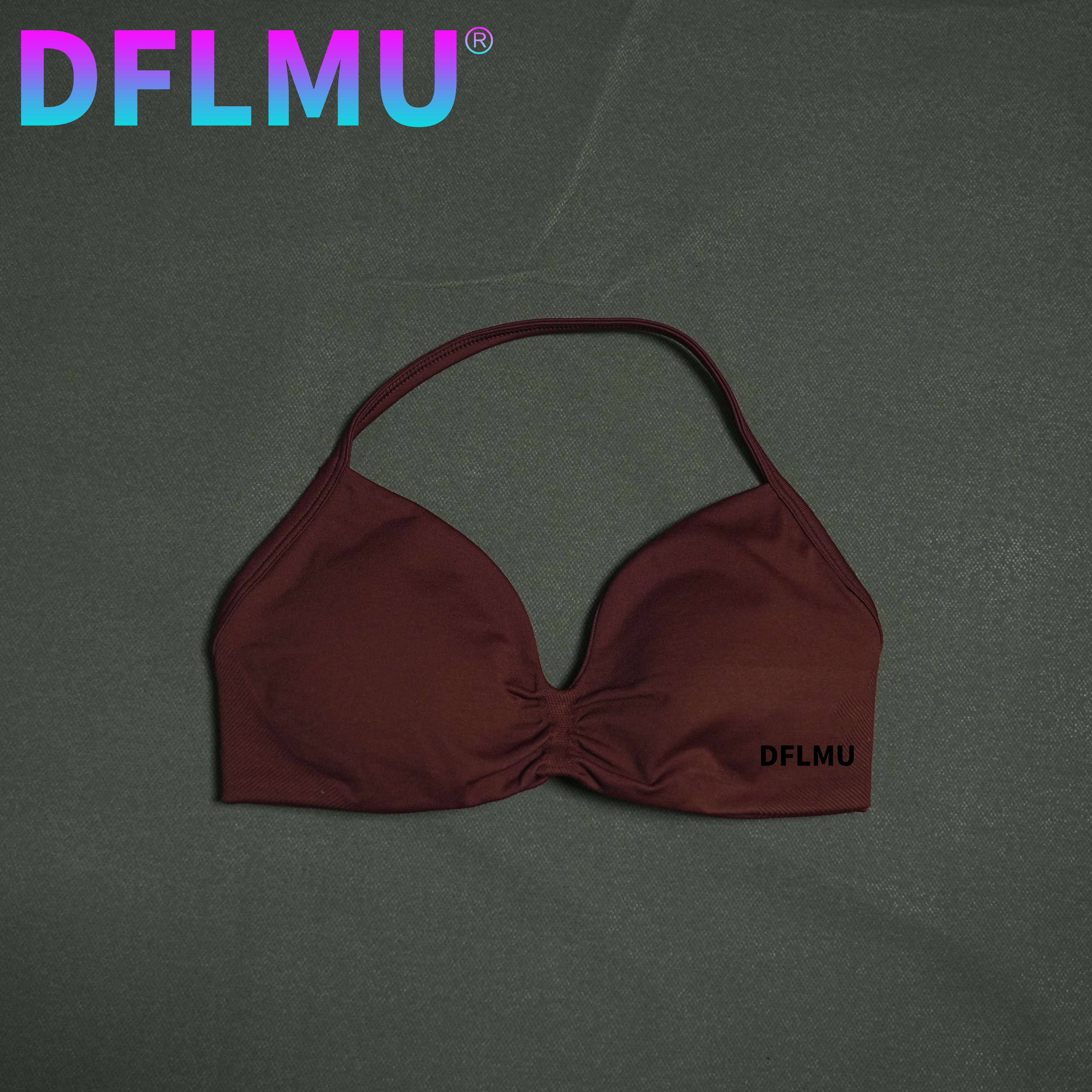 DFLMU Women Halter Sports Bra  – Push Up Bra Padded Bewertung und Preis