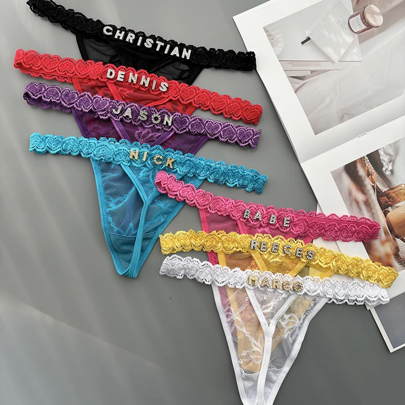 Personality Custom Thong Name  – Thong Bikini Women Bewertung und Preis