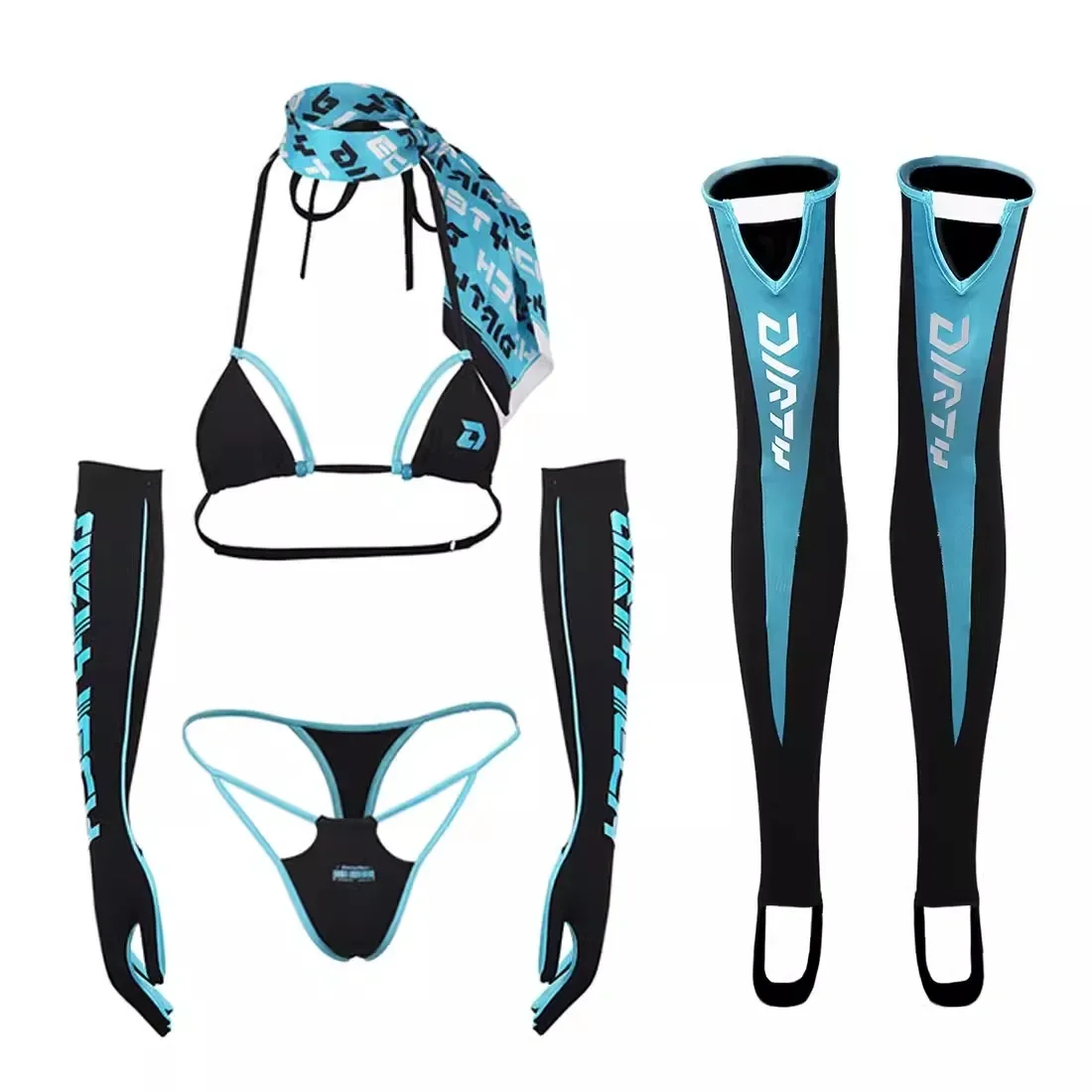 Women Sexy 5 Pieces Bikini Set – Thong Bikini Women Bewertung und Preis