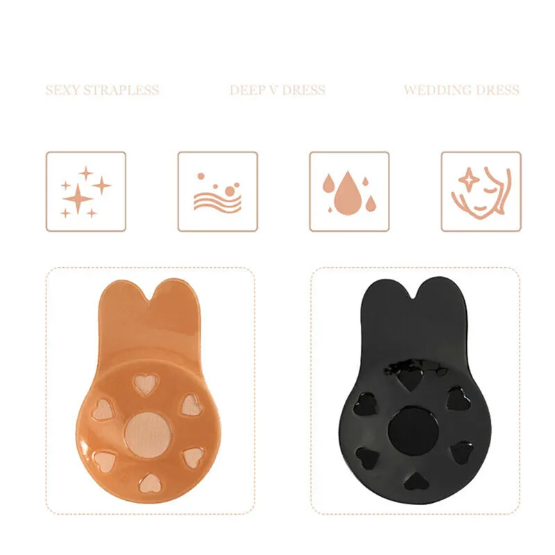 1 Pair Breathable silicone bre – Silicone Bra Adhesive Bewertung und Preis