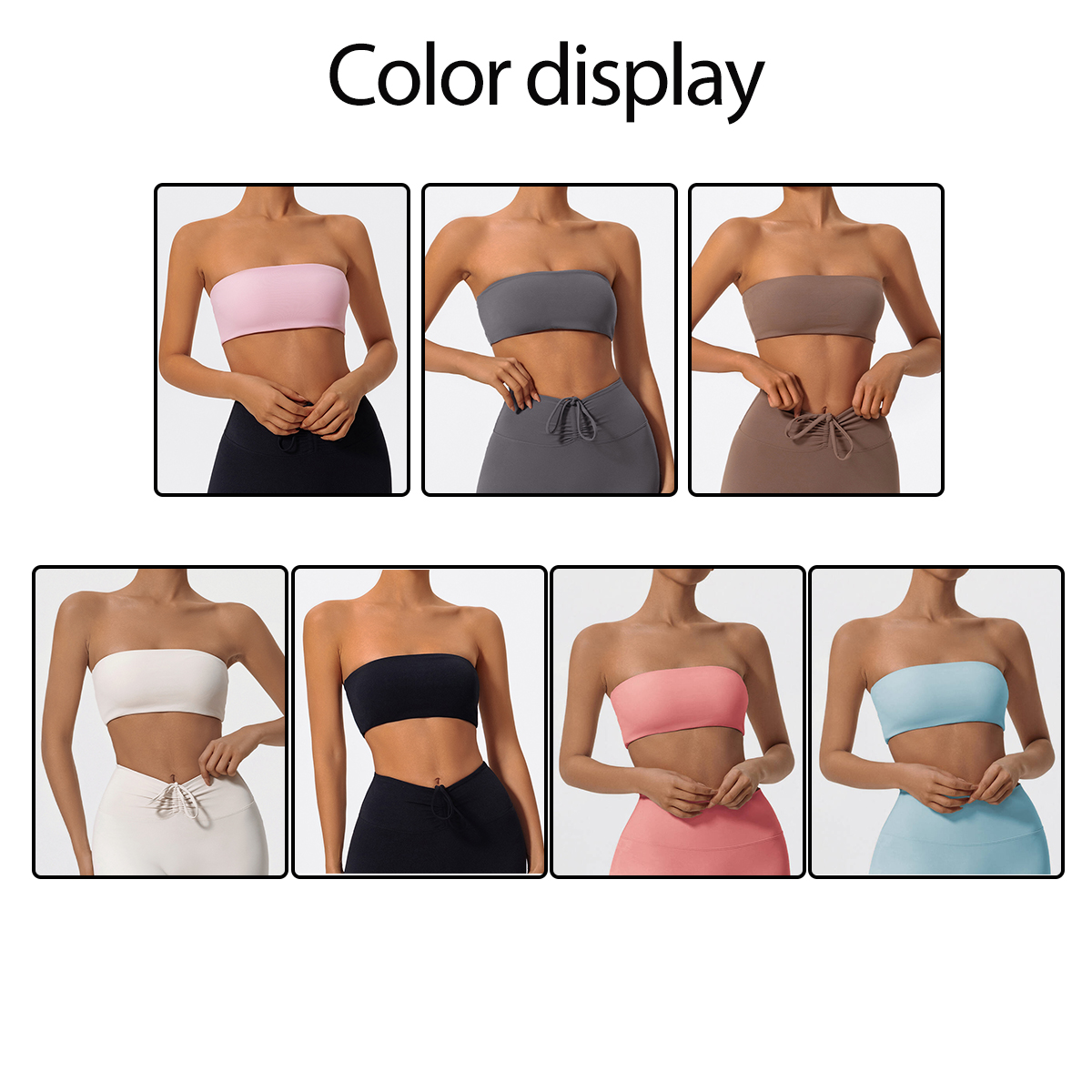 Strapless Sports Bra Gym Crop  – Sports Bra High Impact Bewertung und Preis