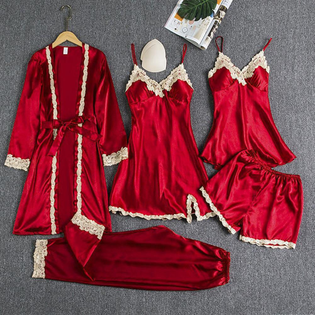 Silk-like Pajama Set Elegant S – Robe Silk Women Bewertung und Preis