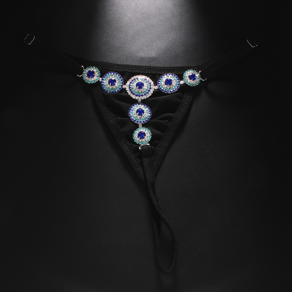 Rhinestone Evil Eye Thong Biki – Thong Bikini Women Bewertung und Preis