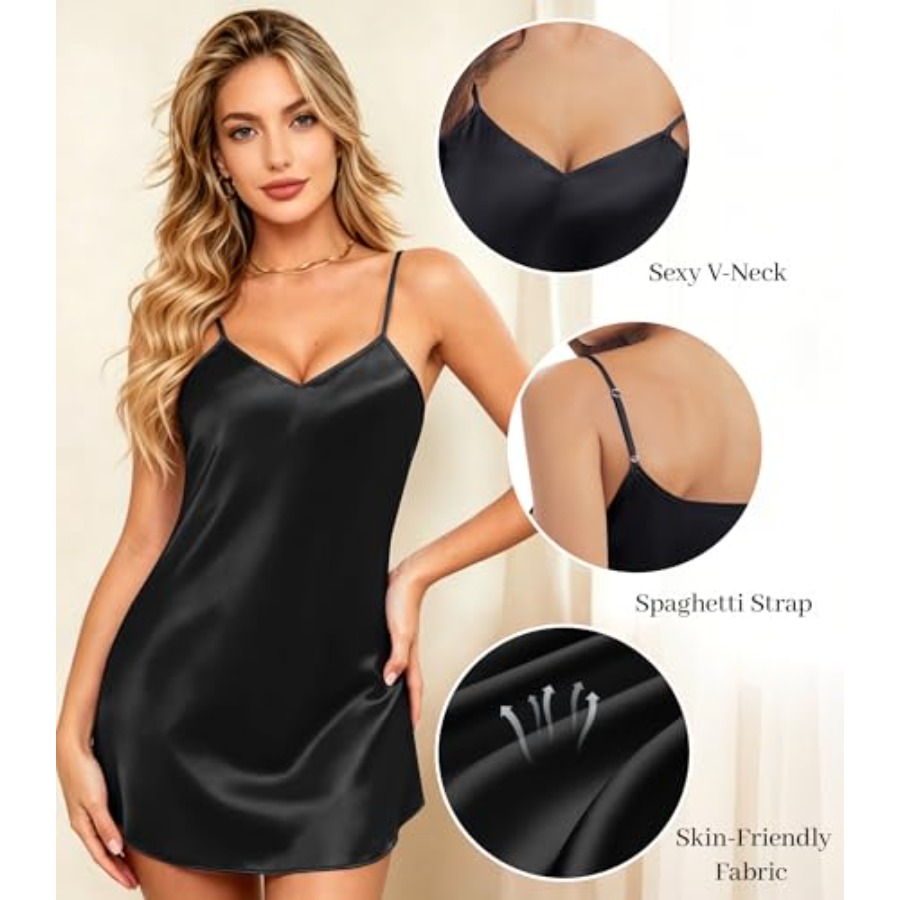 ETOSELL Womens Satin Nightgown – Babydoll Chemise Night Bewertung und Preis