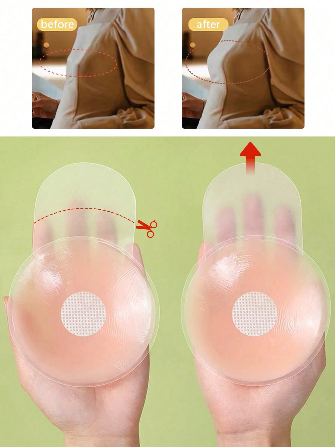 6.5cm Invisible Silicone Breas – Silicone Bra Adhesive Bewertung und Preis
