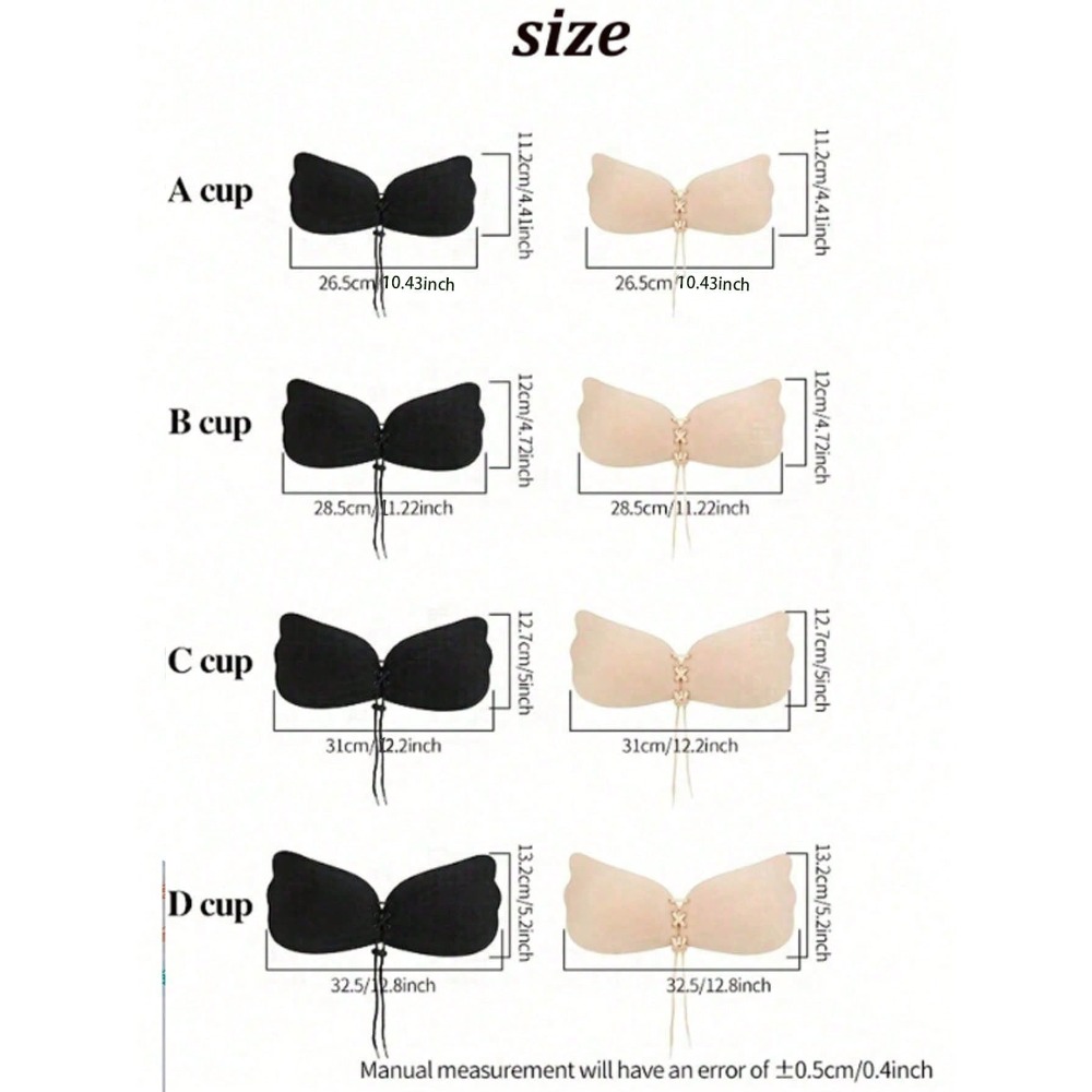 1/2pcs Wing-Shaped Adhesive Br – Silicone Bra Adhesive Bewertung und Preis