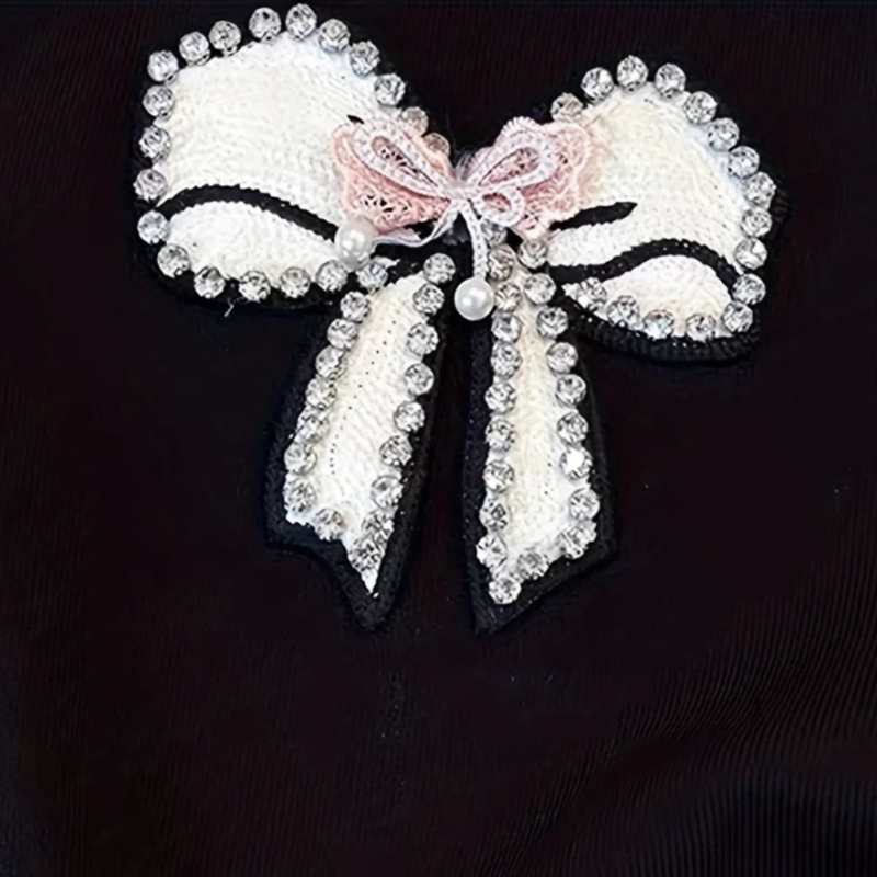 White Lace Trim Rhinestone Bow – Cami Top Lace Bewertung und Preis